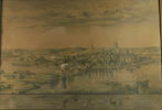 SVERIGE. KNUT LINDHOLM, ”Stockholm under Wasatiden”, flerfärgstryck efter originalrekonstruktion, 1926