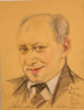Teckning av OLOF ASCHBERG (July 22, 1877 – April 21, 1960) tecknad av Sacha Rubinstein.