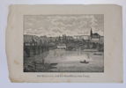 TJECKIEN. ”Die Kleinseite und der Hradschin von Prag”, stadsutsikt över Prag, grafiskt blad, 1800-tal