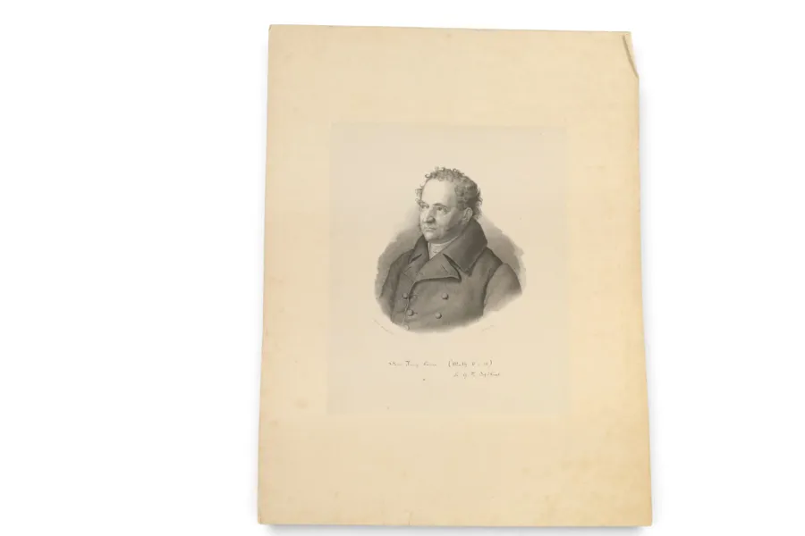 OKÄND PORTRÄTTERAD. SCHRÖTER, EFTER LEVANDE MODELL; BLÄSER, LITOGRAF. PORTRÄTTLITOGRAFI, 1800-TAL.