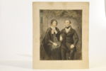 FAMILJEPORTRÄTT, FÄRGTRYCKT KONSTREPRODUKTION, SENT 1800-TAL/TIDIGT 1900-TAL.
