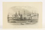 ENGLAND, LONDON. J. NEWMAN, UTGIVARE. ”THE CUSTOM HOUSE QUAY, LONDON”, STÅLGRAVYR, OMKRING 1847.