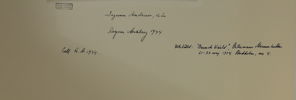 RAGNAR ASCHBERG. Ingemar 21/1 1944.