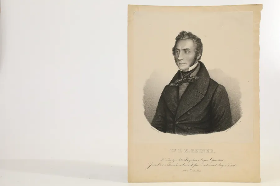 TYSKLAND, MÜNCHEN. FRANZ XAVER REINER (1790–1837). PORTRÄTTLITOGRAFI, 1836.