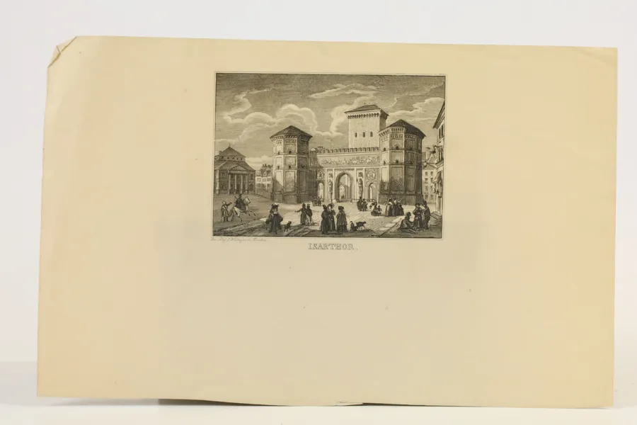 TYSKLAND. MEY & WIDMAYER, ”ISARTHOR”, MÜNCHEN, OMKRING 1850