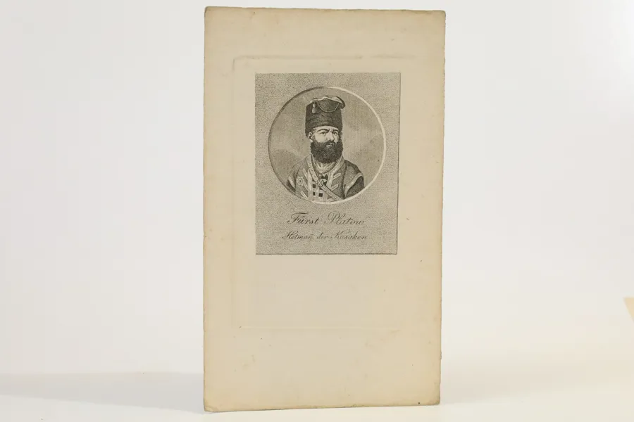 TYSKLAND. ANONYM, 1813. FÜRST PLATOFF – HETMANN DER KOSAKEN.