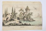 TYSKLAND, AUGSBURG, GEORG LEOPOLD HERTEL, HANDKOLORERAD ETSNING, 1700-TALETS ANDRA HÄLFT