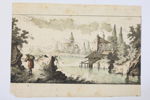 TYSKLAND, AUGSBURG, GEORG LEOPOLD HERTEL, HANDKOLORERAD ETSNING, 1700-TALETS ANDRA HÄLFT
