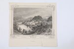 ÖSTERRIKE, SALZBURG MED FÄSTNINGEN HOHENSALZBURG, GEORG MICHAEL KURZ, STÅLSTICK, OMKRING 1845