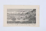 TYSKLAND, KAUB VID RHEN MED PFALZGRAFENSTEIN, GUTENFELS OCH SCHÖNBERG, TOPOGRAFISKT STICK, 1800-TALETS FÖRSTA HÄLFT