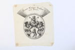 ÖSTERRIKE, FURSTLIGT VAPEN FÖR FRANZ XAVER VON PAAR, HERALDISKT KOPPARSTICK, 1700-TAL
