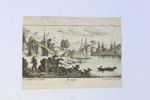 TYSKLAND – GEORG LEOPOLD HERTEL, LANDSKAP MED VATTENKVARN, HANDKOLORERAT KOPPARSTICK, 1700-TAL