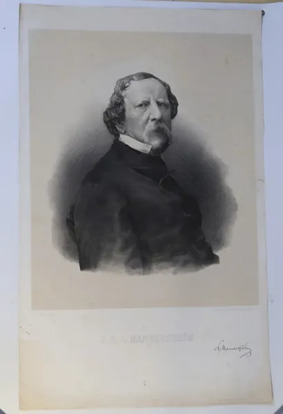 SVERIGE – C. R. L. MANDERSTRÖM, PORTRÄTT AV SVENSK UTRIKESSTATSMINISTER, LITOGRAFI, 1800-TAL