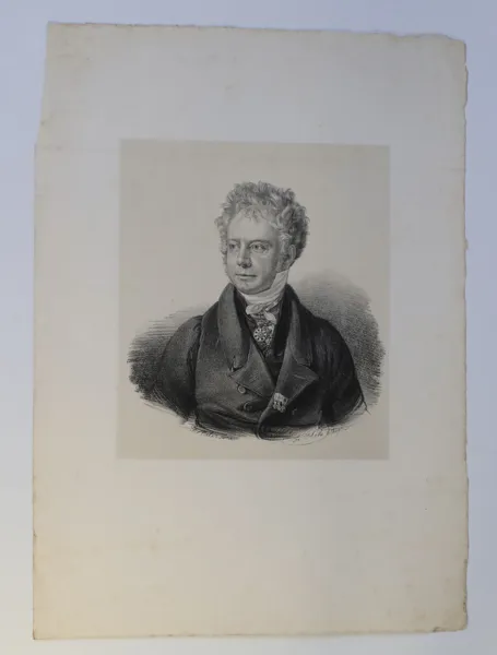 TYSKLAND – FRIEDRICH HOHE EFTER JOSEPH KARL STIELER, PORTRÄTT AV GEORG FRIEDRICH VON REICHENBACH, LITOGRAFI, OMKRING 1825