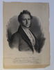 TYSKLAND – GOTTLIEB BODMER, PORTRÄTT AV GEORG LUDWIG VON MAURER, LITOGRAFI TRYCKT I MÜNCHEN, 1830
