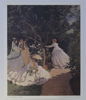 FRANKRIKE – CLAUDE MONET, ”AU JARDIN” (FEMMES AU JARDIN), KONSTREPRODUKTION, TRYCKT 1955