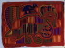 PANAMA – GUNA/KUNA, FIGURAL MOLA, TEXTIL APPLIKATION, 1900-TALETS ANDRA HÄLFT