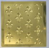 FLEUR-DE-LIS, DEKORATIV RELIEF I METALLFOLIE, 1900-TAL