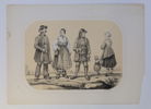 SVERIGE – ”RÄTTVIK” OCH ”MORA”, DALDRÄKTER, FÄRGLITOGRAFI, 1800-TALETS MITT